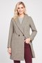 Women Plaid Trench Coat, Multicolor