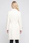 Women Plain Trench Coat, Ivory - 4