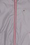 Men Hooded Long Sleeve Brand Logo Windbreaker Jacket, Light Grey - 5