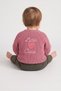 Toddlers Girl Long Sleeve Knitted Sweater, Pink - 2