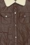 Women Plain Motorcycle Jacket, Brown - 5