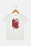 Kids Boy Sportswear Fit Short Sleeve Outdoor T-Shirt, White - 2