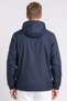 Men Brand Logo Windbreaker Jacket, Navy - 4