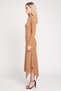Jeans Women Ribbed Maxi Dress, Brown - 3
