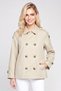 Women Solid Trench Coat, Beige