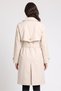 Women Solid Trench Coat, Beige - 4