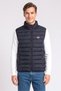 Men Brand Logo Jackets Vest, Navy