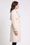 Women Solid Trench Coat, Beige - 3