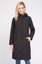 Women Plain Parka Jacket, Black