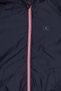 Men Embroidered Logo Windbreaker Jacket, Navy Blue - 5