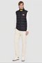 Men Quilted Puffer Vest Jacket, Dark Grey - 2