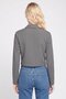 Women Spread Collar Stripe Jacket Shirt, Multicolor - 4