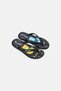 Kids Boy Graphic Print Slippers, Black - 2