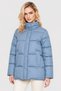 Women Quilted Puffer Jacket, Dusty Blue