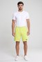 Men Sportwear Fit Outdoor Shorts, Lime Green - 2