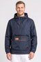 Men Brand Logo Windbreaker Jacket, Navy