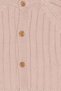 Toddlers Boy Long Sleeve Knitted Cardigans, Light Tan - 4