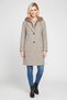 Women Plaid Trench Coat, Multicolor - 2