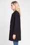 Women Textured Trench Coat, Deep Navy - 3