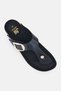 Women Slip On Cork Sandals, Black - 4