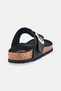 Women Slip On Cork Sandals, Black - 3