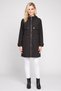 Women Solid Trench Coat, Black - 2