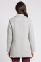 Women Regular Fit Textured Suit Jacket, Grey - 4
