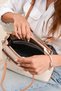 Women's Embossed Pattern Adjustable Strap Stylish Clutch Bag DIMENSIONS: 25 X 22 CM - 8