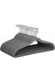 Grey Suit Hangers 100 Pack with Tie Bar & 360° Hook - 5