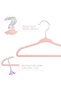 Pink Non-Slip Hangers 100 Pack with 360° Hook - 3