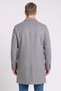 Men Plain Wool Trench Coat, Grey - 4