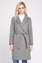 Women Textured Trench Coat, Grey