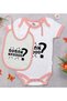 BK Kids Buban Nabüüü-Designed Pink Baby Bodysuit and Bib Gift Set-1, 12–18 Months