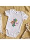 BK Kids Tizes White Baby Bodysuit with Girl's Design - 1 (3-6 Months) - 2