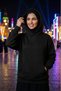 Luxury Black Oversized Plain Cotton Pullover Sweater - 4