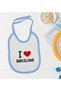 BK Kids "I Love Barcelona" Blue Baby Bib - Model 1 en121497
