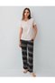 Women's Short-Sleeved Pajama Set Made of Soft-Textured Modal-Cotton Blend