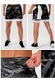 SprintHint - Mens 2-in-1 Shorts - Black White - 5