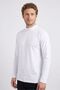 Men’s White Crew-Neck Long-Sleeve T-Shirt - 2