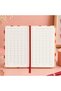 Pink Hearts A5 striped pattern lined notebook – 175 Pages, Hardcover - 4