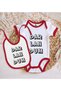 BK Kids Darlandum-Designed Red Baby Bodysuit and Bib Gift Set—2 - 2