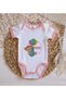 BK Kids Tizes Pink Baby Bodysuit with Girl's Design - 1, 6–9 Months - 3