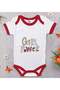 BK Kids "Girl Power" Design Red Baby Bodysuit-1, 3–6 Months