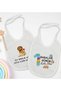 BK Kids First Father's Day-Themed 2-Pack White Baby Bibs - 1 en126897