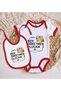 BK Kids "I'm Going to Be a Teacher" Design Red Baby Bodysuit and Bib Gift Set-1, 9–12 Months - 2