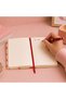 Pink Hearts A5 striped pattern lined notebook – 175 Pages, Hardcover - 2