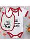 BK Kids "Cover Me" Design Red Baby Bodysuit and Bib Gift Set - 1 en126123