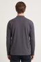 Men’s Charcoal Grey Fisherman’s Collar Long-Sleeve T-Shirt - 3