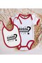 BK Kids Buban Nabüüü-Designed Red Baby Bodysuit and Bib Gift Set-1 - 2
