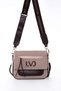 Front Zippered Shoulder Bag, Coffee